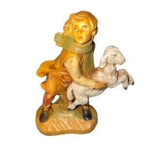 1993 Fontanini Heirloom Italy Depose 5" Scale Nativity Figurine Shepherd Aaron